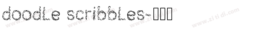 doodle scribbles字体转换